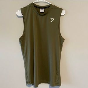 Army Green Gymshark tank top